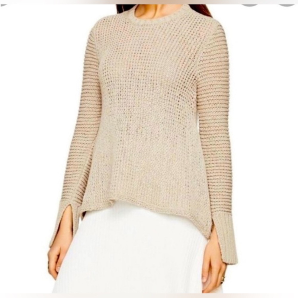 BCBGMAXAZRIA AUBRIANA OPEN KNIT SWEATER - Picture 1 of 9